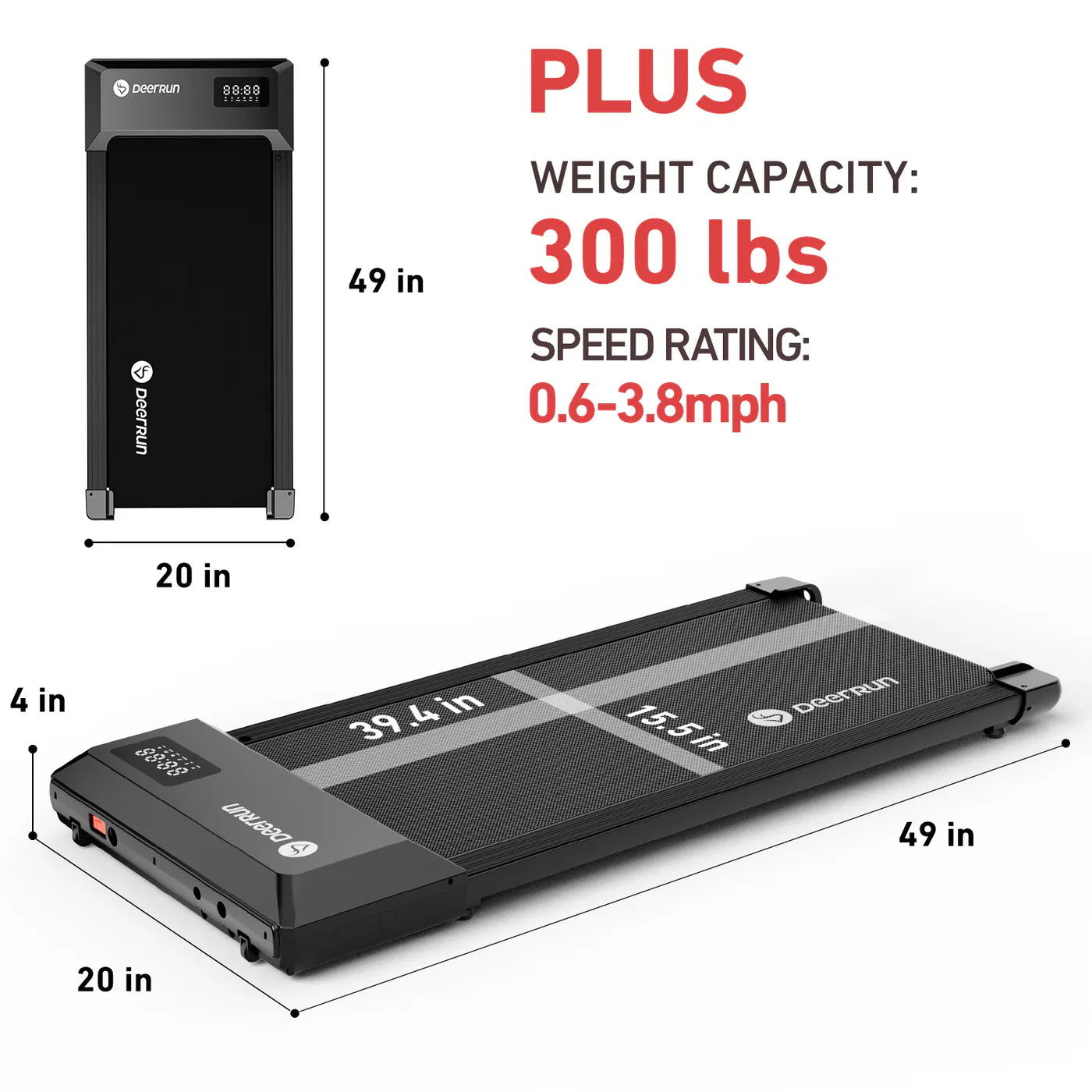 Urban Plus Smart Walking pad Treadmill with Remote Control